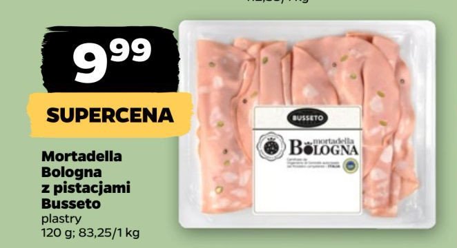 Mortadela bologna z pistacjami Busseto promocja w Netto