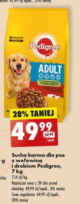 Karma dla psa z wołowiną Pedigree promocja