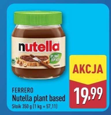 Krem Nutella plant based  promocja w Aldi