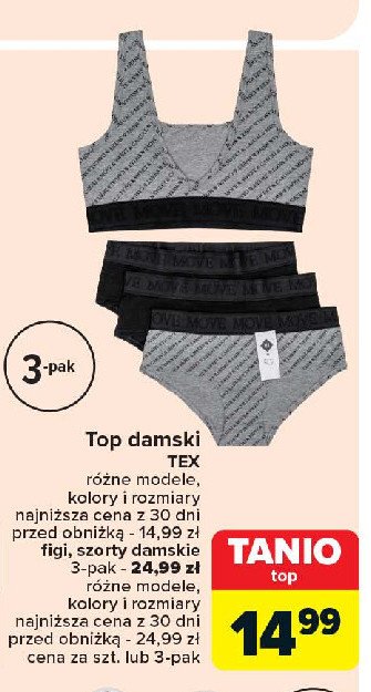 Top damski Tex promocja w Carrefour Market