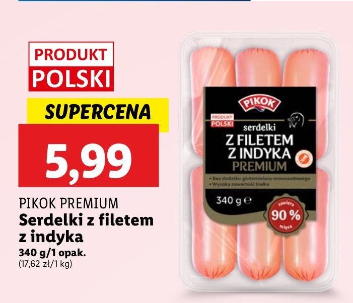 Serdelki z indyka Pikok promocja