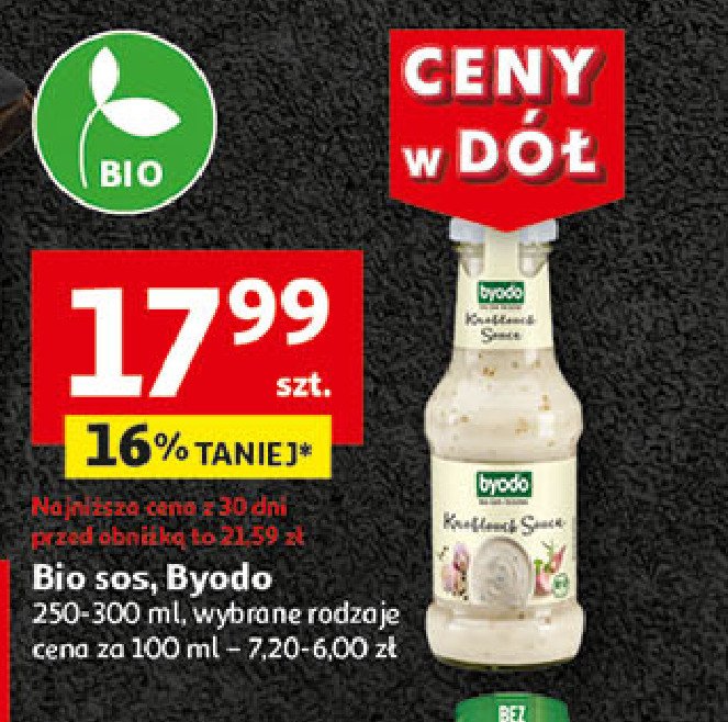 Sos czosnkowy bezglutenowy BYODO promocja