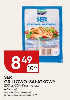 Ser grillowo-sałatkowy OSM Krasnystaw promocja w Chata Polska