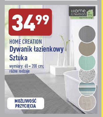 Dywanik 艂azienkowy 65 x 200 cm Home creation promocja