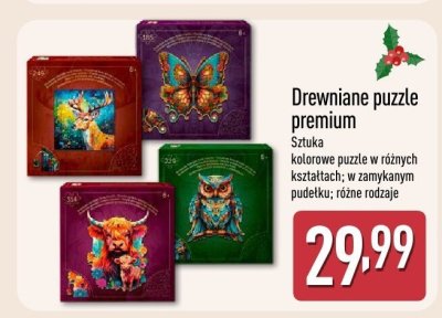 Puzzle Drewniane puzzle premium promocja w Aldi