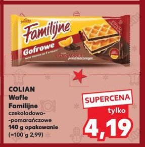 Wafle gofrowe czekoladowo-pomarańczowe Jutrzenka familijne promocja