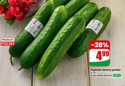 Ogórek zielony polski promocja w Dino