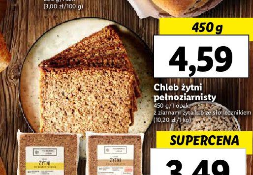 Chleb żytni ze słonecznikiem promocja