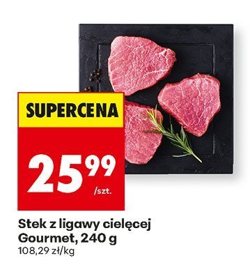 Stek z ligawy cielęcej Gourmet, 240 g promocja w Biedronka