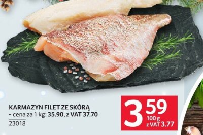 Karmazyn filet ze skórą promocja w Selgros