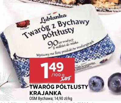 Twaróg półtłusty Krajanka OSM Bychawa promocja w Stokrotka