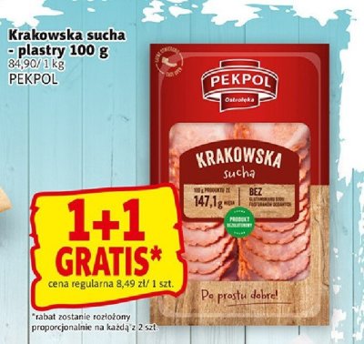 Krakowska sucha - plastry PEKPOL promocja w Prim Market