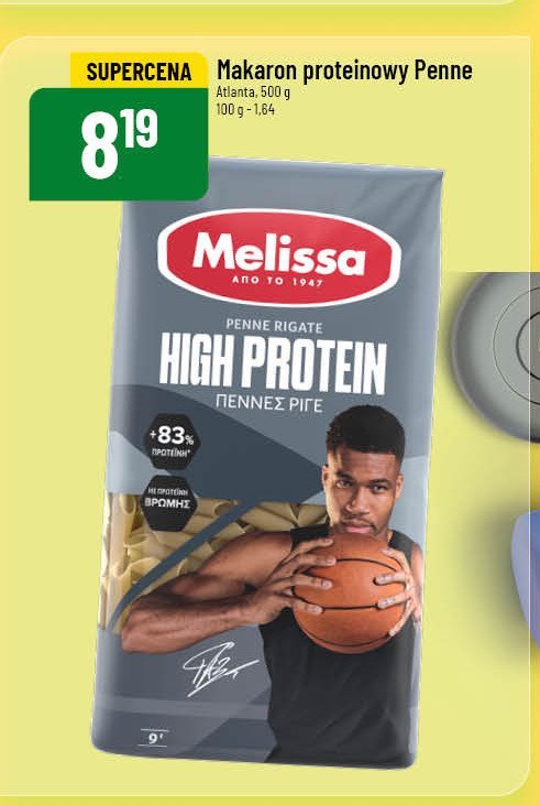 Makaron penne proteinowy Melissa promocja