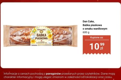 Babka piaskowa o smaku waniliowym  promocja w Biedronka