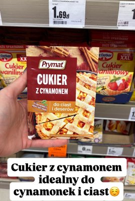 Cukier z cynamonem  promocja w Intermarche
