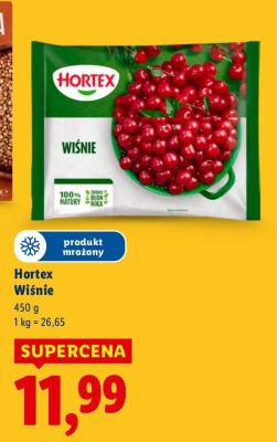 Wiśnie mrożone Hortex promocja w Lidl