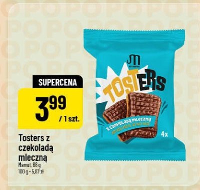 Tosters z czekoladą mleczną promocja w POLOmarket