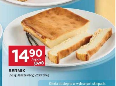 Ciasto sernik Cukiernia lidla promocja w Stokrotka
