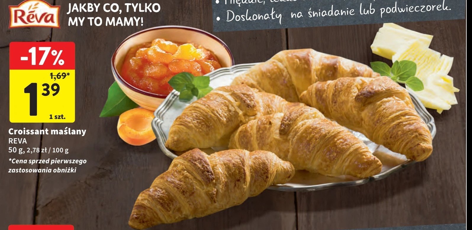 Croissant maślany Reva promocja