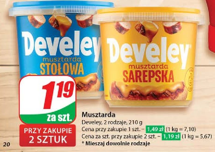 Musztarda sarepska Develey promocja