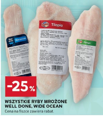 Ryby mrożone Well Done, Wide Ocean promocja w Stokrotka