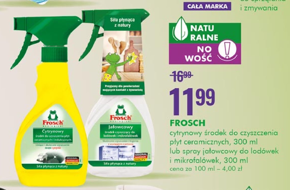 Spray do lod贸wek ja艂owcowy Frosch promocja