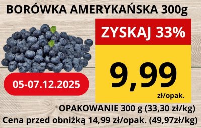 Borówka amerykańska 300g promocja w Supeco