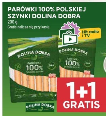 Parówki 100% polskiej szynki promocja w Stokrotka