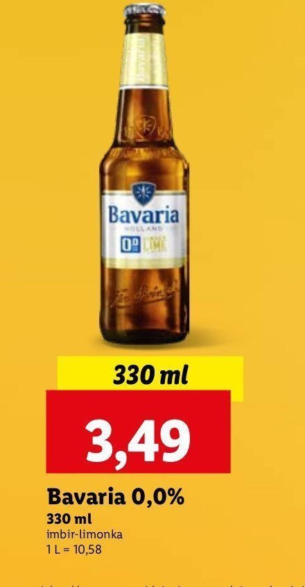 Piwo BAVARIA 0.0% GINGER & LIME promocja