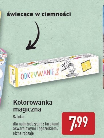 Kolorowanka magiczna promocja w Aldi