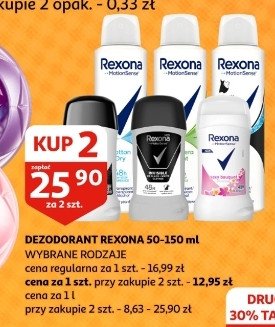 Dezodorant invisible Rexona active protection+ promocja