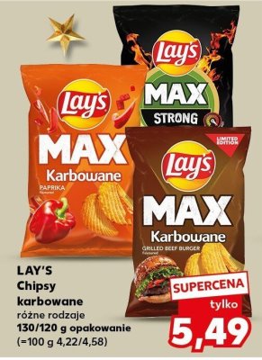 Chipsy karbowane różne rodzaje promocja w Kaufland