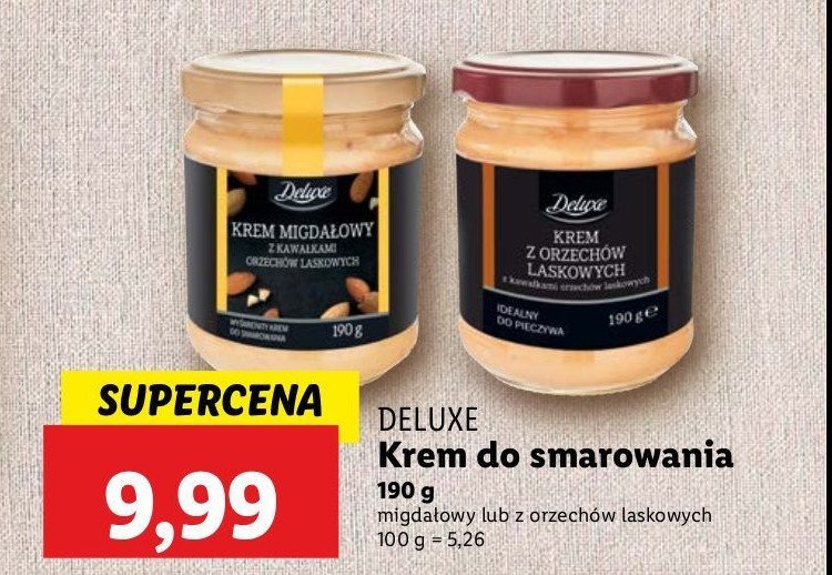 Krem z orzechów laskowych Deluxe promocja