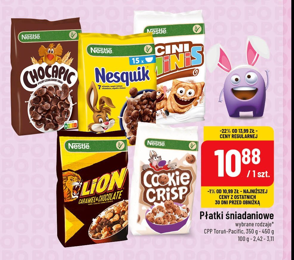 P艂atki 艣niadaniowe Chocapic promocja