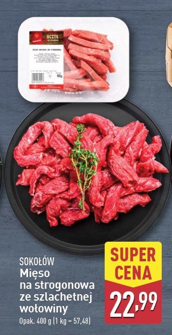 Strogonoff wołowy Sokołów promocja w Aldi