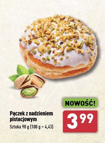 Pączek z nadzieniem pistacjowym promocja