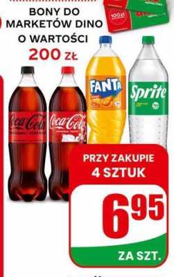 Napój gazowany  2 l promocja w Dino