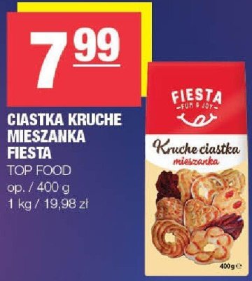 Ciastka kruche Mieszanka Fiesta Top Food promocja w SPAR