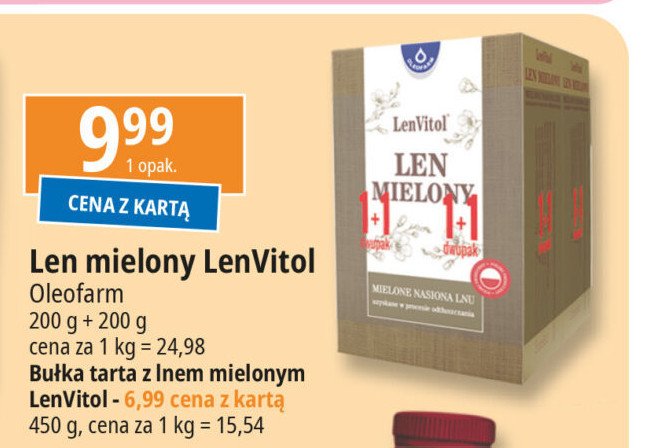 Len mielony Oleofarm promocja