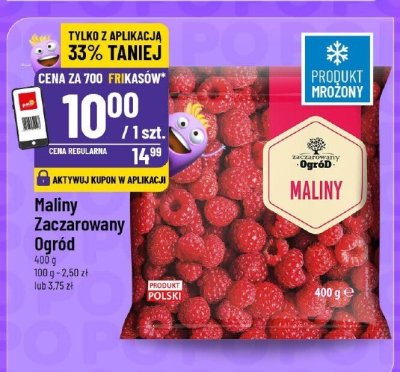 Maliny mrożone promocja w POLOmarket