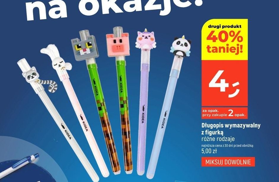 Długopis żelowy z figurką promocja