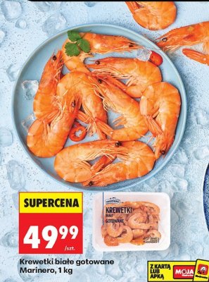 Krewetki białe gotowane Marinero, 1 kg promocja w Biedronka