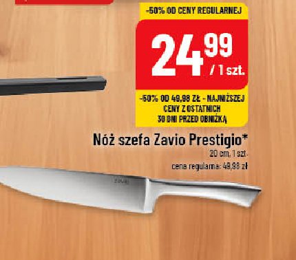 Nóż szefa 20 cm Zavio prestigio promocja w POLOmarket