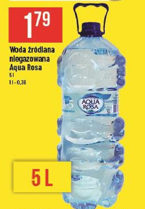 Woda źródlana Aqua rosa promocja w Twój Market
