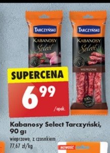 Kabanosy z czosnkiem TARCZYŃSKI KABANOS SELECT promocja