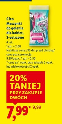 Maszynki do golenia Cien Maszynki do golenia dla kobiet, 3-ostrzowe promocja w Lidl