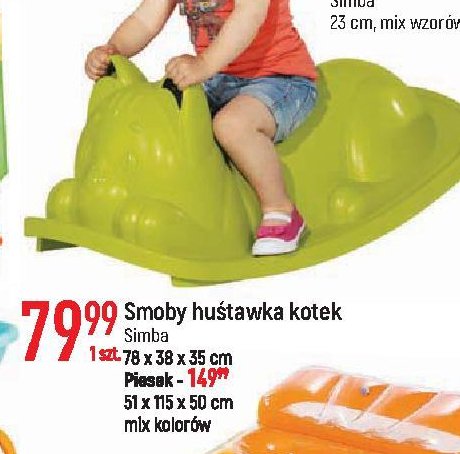Hu艣tawka kotek 78 x 38 x 35 cm Smoby promocja
