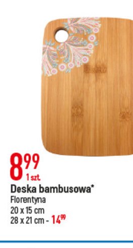 Deska bambusowa 20 x 15 x 1 cm Florentyna promocja