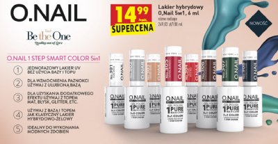 Lakier do paznokci hybrydowy no.304 O.nail 1pure promocja w Action