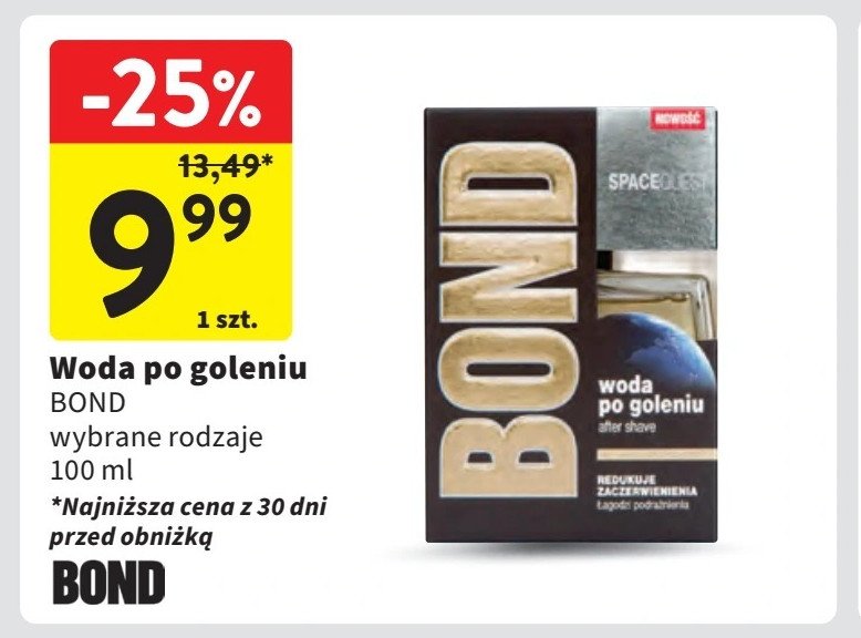 Woda po goleniu Bond spacequest promocja